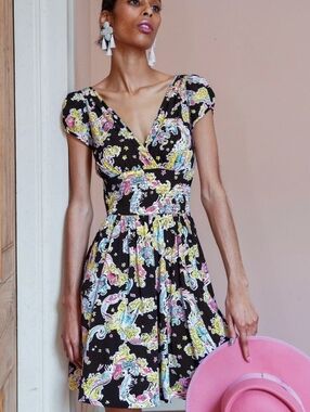 Trashy Diva Black Cinderella Print Dress Size 16